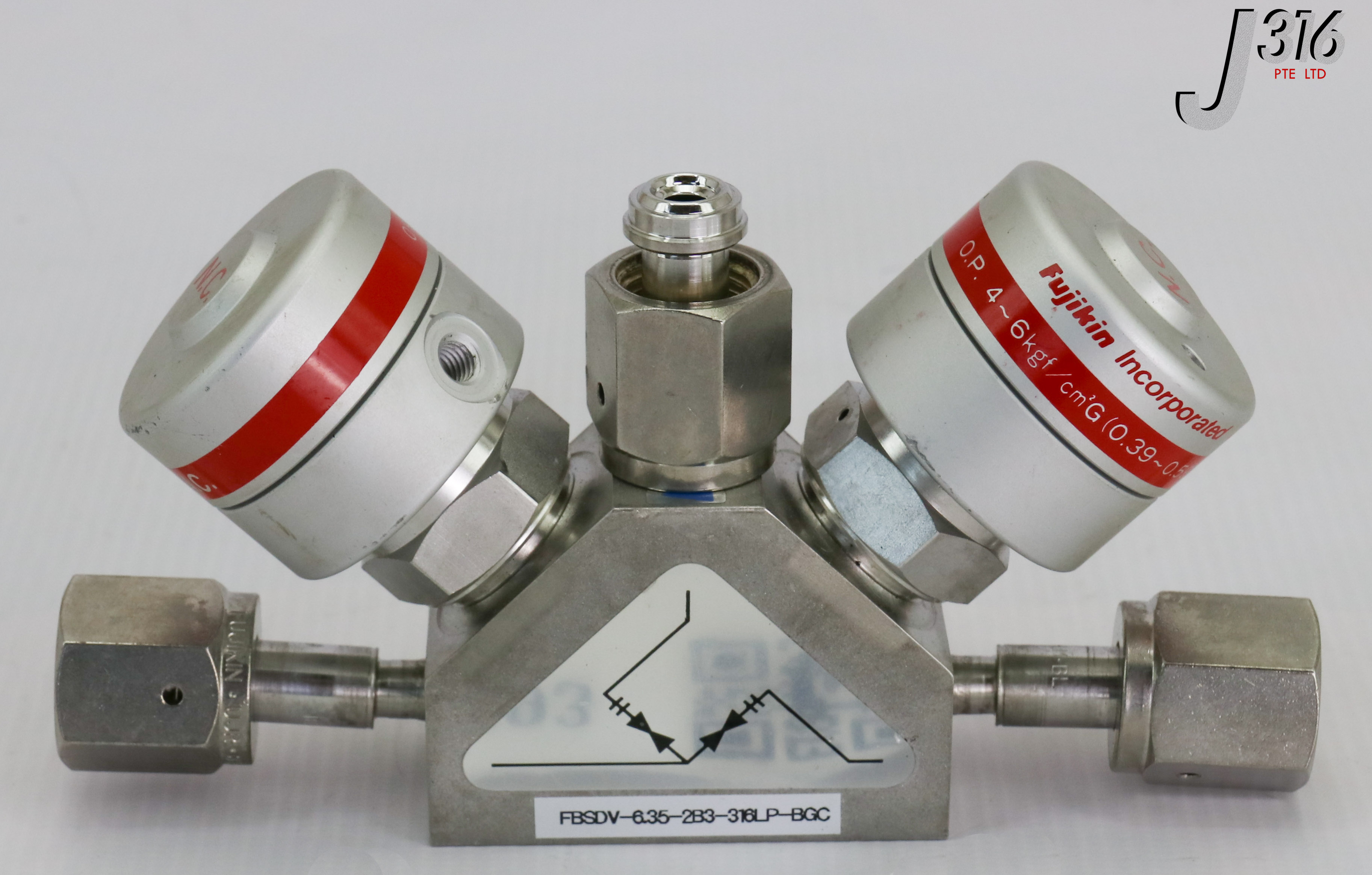 17693 FUJIKIN VLV MONBLK, O.P. 4~6KGF/CM2G, P/N: 036782 FBSDV-6.35